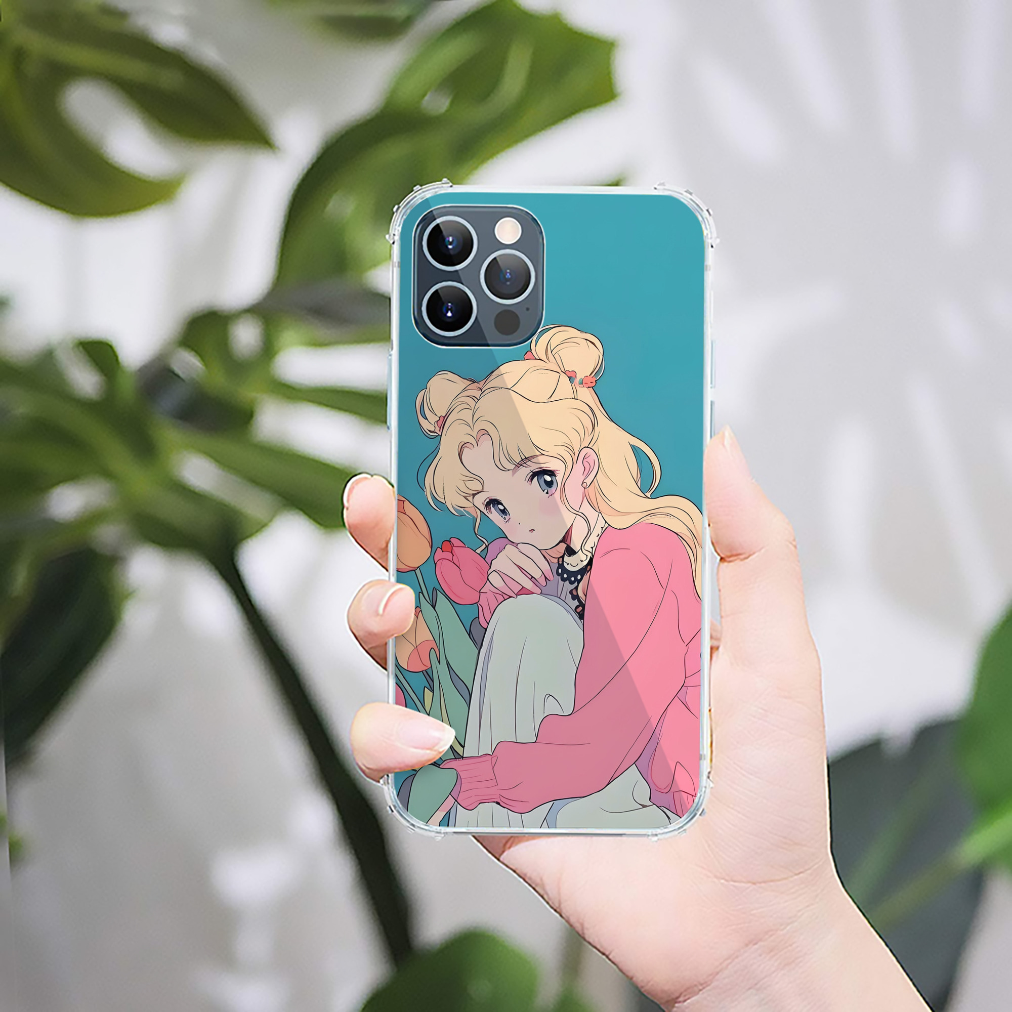 （画像用） 美少女戦士セーラームーン Sailor Moon 【iPhone 12シリーズ対応】透明スマホケース（クリアソフトケース）